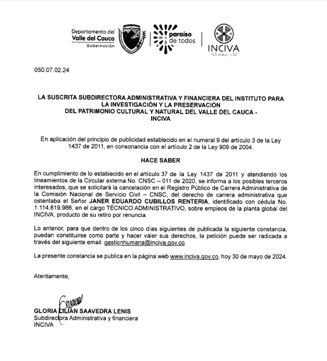 121406-vinculacion de terceros janer cubillos